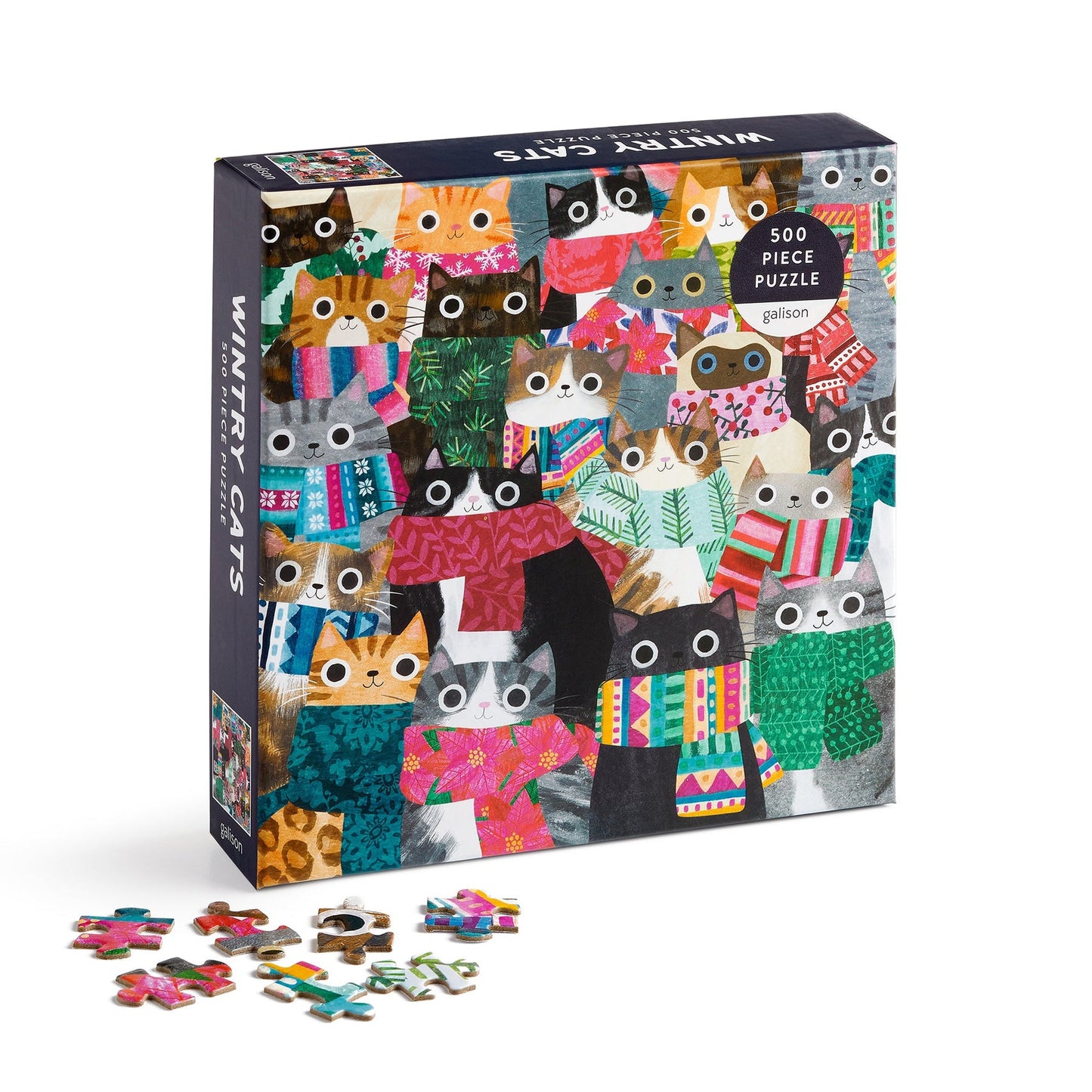 Galison - WINTRY CATS Puzzle (500-Pieces)