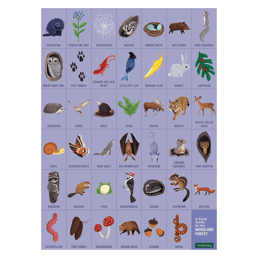 mudpuppy - WOODLAND FOREST Search & Find Puzzle (64-Pieces)