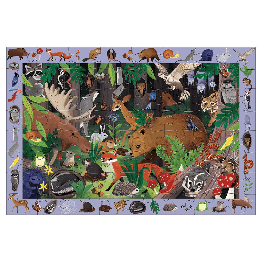 mudpuppy - WOODLAND FOREST Search & Find Puzzle (64-Pieces)