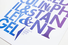 Jackson Creek Press - THOM & JONNY Letterpress Print
