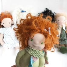 mini waldorf doll with red hair