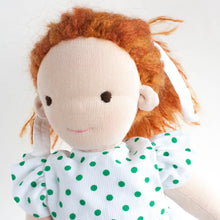 waldorf doll with red hair