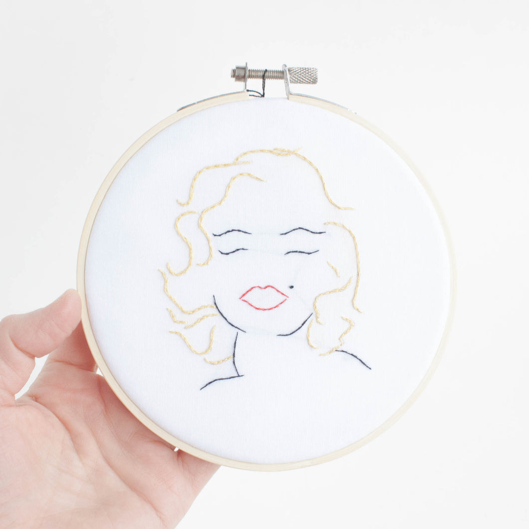 Marilyn Monroe - framed embroidery