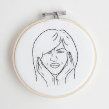 Michelle Obama - framed embroidery