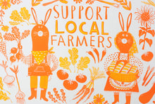 Support Local Farmers - 11x17" Risograph Print