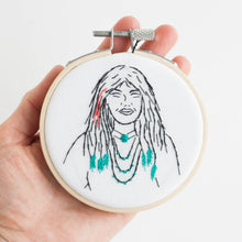 Buffy Sainte-Marie - framed embroidery