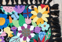 floral punch needle rug