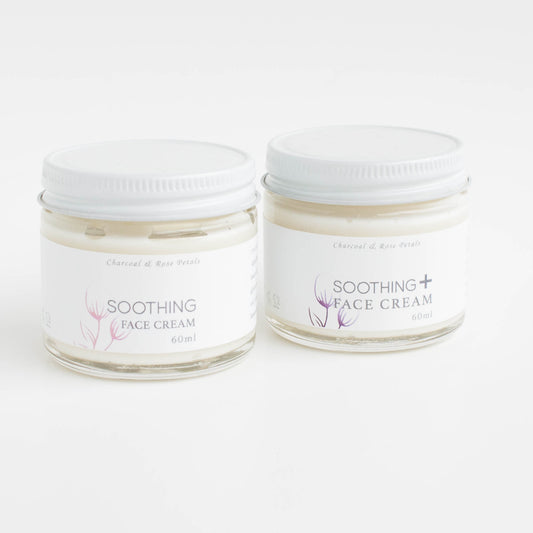 Charcoal and Rose Petals - Soothing Face Cream