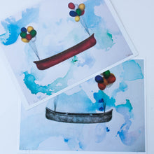 flying canoe print - 8"x10"