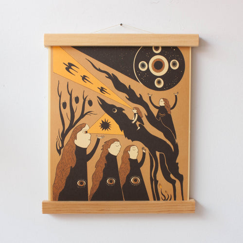 magnetic wood print/poster hanger