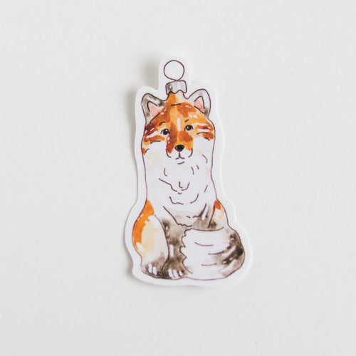 fox ornament sticker