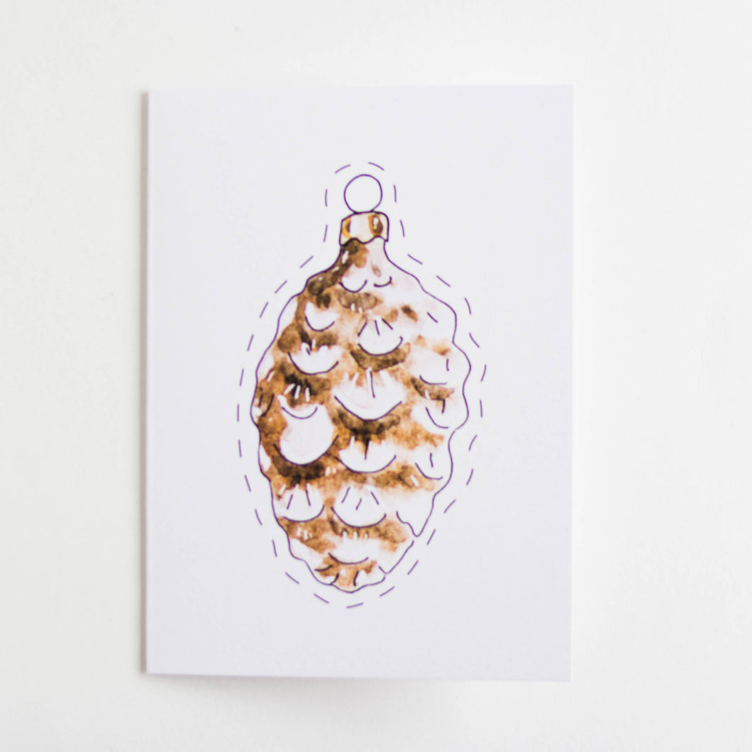 holiday ornaments card - more options