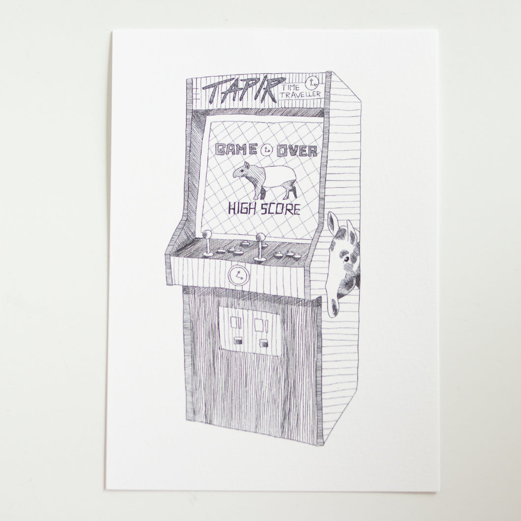 Tapir arcade print (5x7