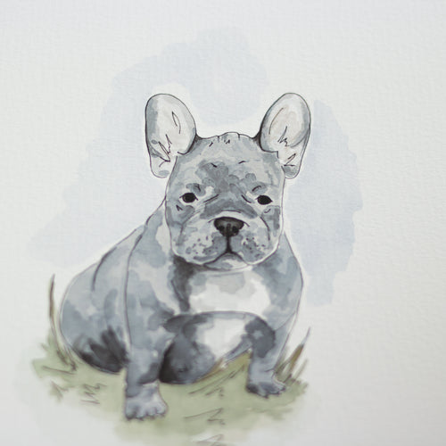 french bulldog puppy print (8x10