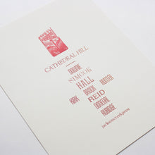 Jackson Creek Press - CATHEDRAL HILL Letterpress Print