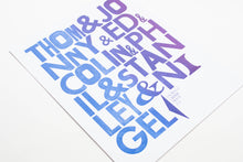 Jackson Creek Press - THOM & JONNY Letterpress Print