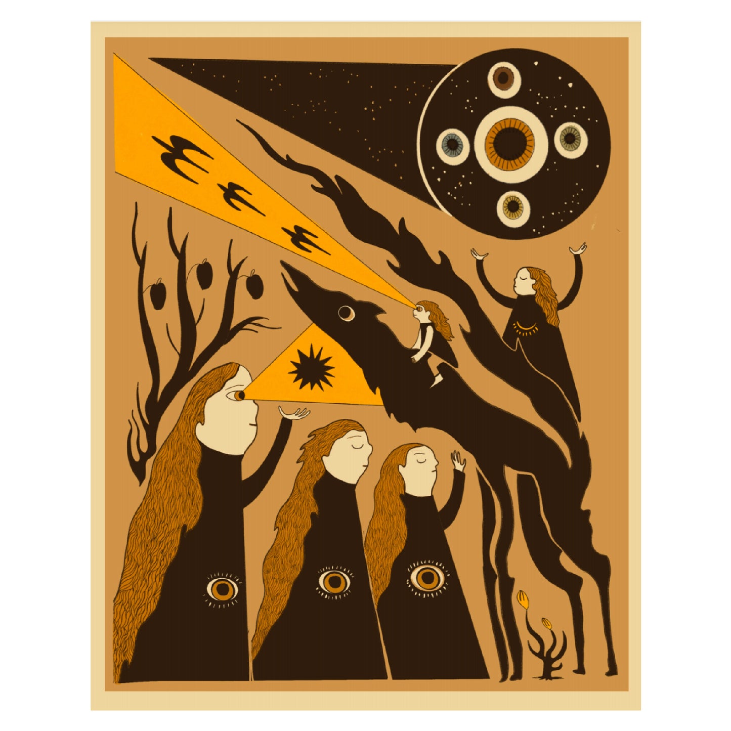 Brooklin Stormie - WOLF EYES Art Print (8" X 10")