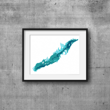 Cardtography Design - Rice Lake Bathymetric Map (9" X 12")