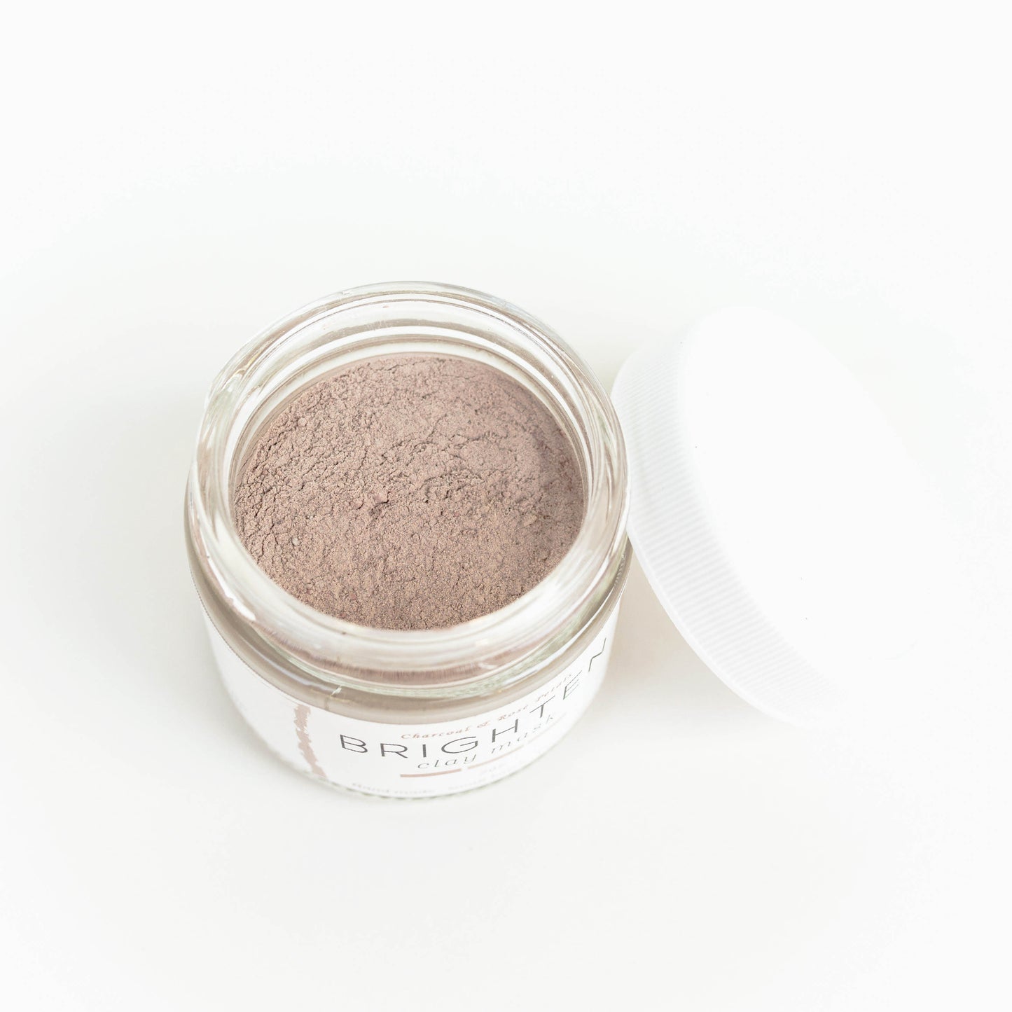 Charcoal and Rose Petals - Brighten Clay Mask