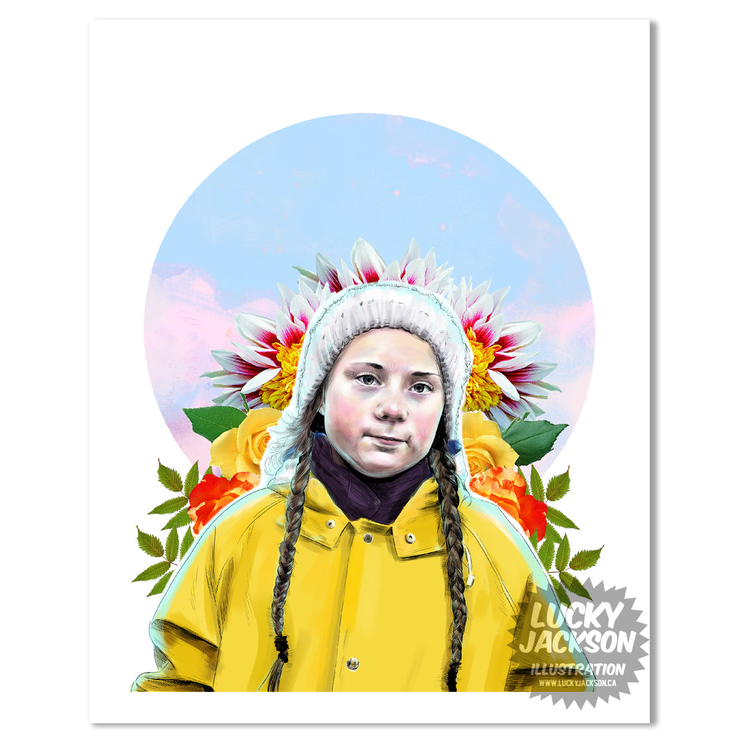 Greta Thunberg 8 x 10 print