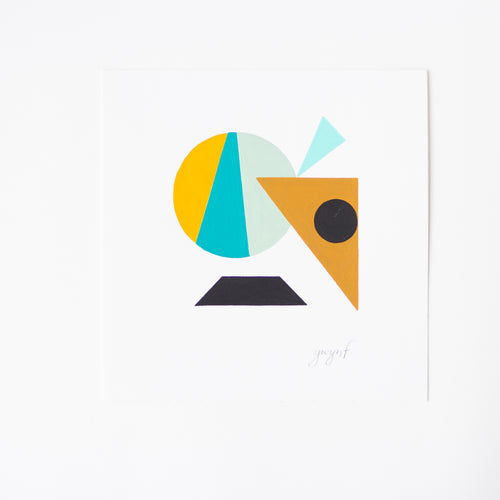 mini geo No. 126 - original painting on paper