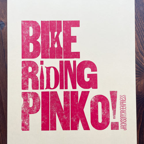 Bike Riding Pinko! 11x14