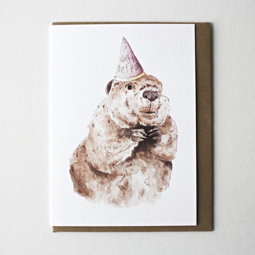 birthday beaver card