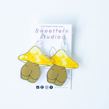 Mushroom Bum- Acrylic Earrings
