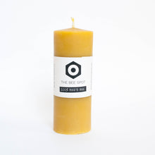 beeswax candle - large smooth pillar