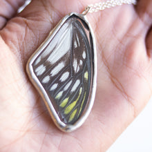 glass butterfly wing necklace - large