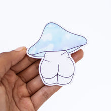 mushroom bum sticker