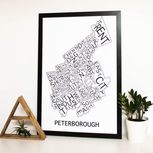 Peterborough neighbourhoods - framed or unframed
