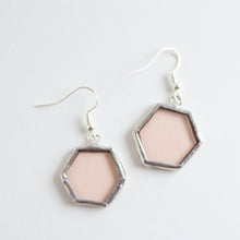 honeycomb stained glass earrings - more colours