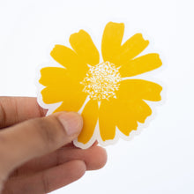 yellow daisy vinyl sticker