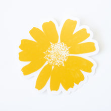 yellow daisy vinyl sticker