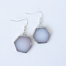 honeycomb stained glass earrings - more colours