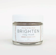 Charcoal and Rose Petals - Brighten Clay Mask