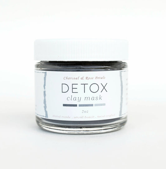 Charcoal and Rose Petals - Detox Clay Mask