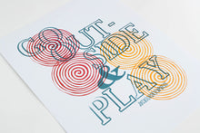 go outside and play - letterpress poster 11x14