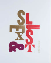 sex and lust - letterpress  11x14
