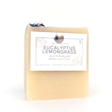 Charcoal and Rose Petals - EUCALYPTUS & LEMONGRASS Bar Soap