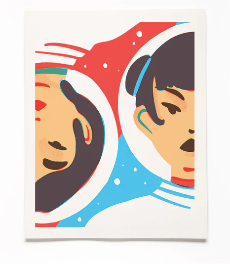 Space Sisters - 16x20
