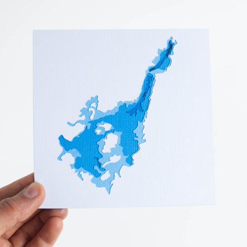 Cardtography Design - Lower buckhorn Lake Bathymetric Mini Map (5