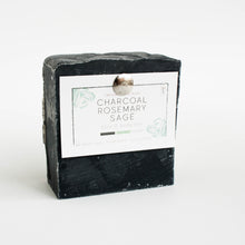 charcoal rosemary sage face and body bar