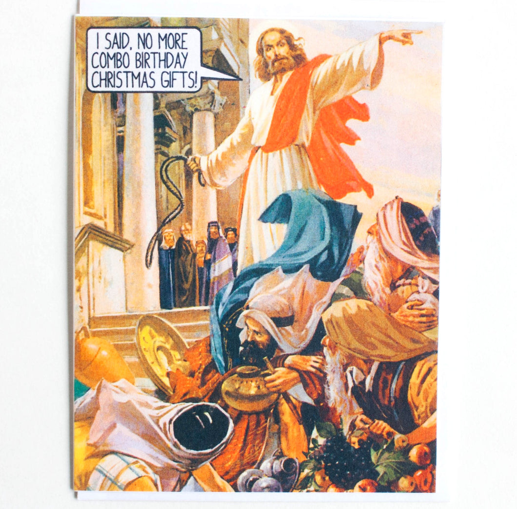 No More Combo Birthday Christmas Gifts - Jesus card