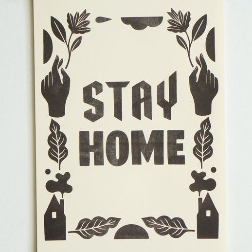 Stay Home print 12x18