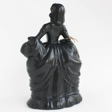 decorative black ceramic figurine