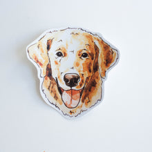golden retriever vinyl sticker