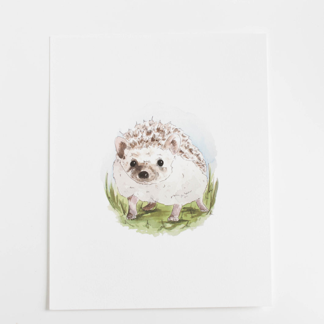 hedgehog print 8x10