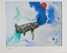 whale print - in frame